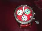 AQUA MASTER MENS WATCH WITH DIAMONDS,BEAUT​IFUL RED COLOR! PRICED 