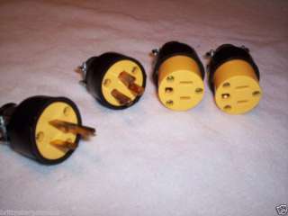 MALE 2 FEMALE electrical plugs 15 amp FREE SHIPPING  