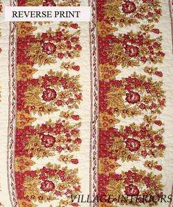 SALE FRENCH COUNTRY COLETTE PROVENCE RED KING QUILT SET  