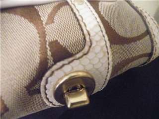 COACH 7874 Signature TOTE Snake Python Shoulder Handbag Bag Purse 