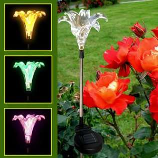 HQRP Chameleon Multi Color Flower, Solar Power Garden / Yard 