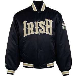   Notre Dame Fighting Irish Navy Blue Satin Jacket