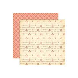 October Afternoon Cakewalk Double sided Paper 12x12 buttercream 25Pk