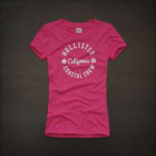 2012 NEW Hollister by Abercrombie womens Crescent Bay Graphic Tee T 