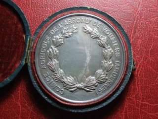 Art nouveau agriculture Rare silver medal in its original box  