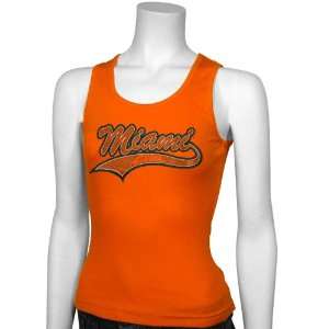    Miami Hurricanes Orange Miami Girl Tank Top: Sports & Outdoors
