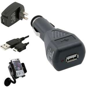   Charger+USB Data Cable+Mount Holder For Cell Phone HTC Samsung  
