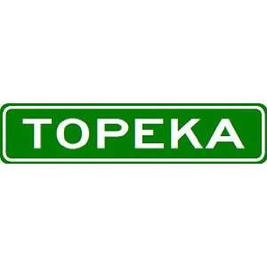  TOPEKA City Limit Sign   High Quality Aluminum Sports 