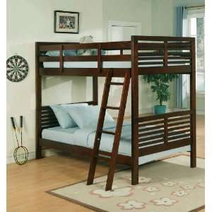    Bunk Bed Slat Design Panel in Cherry Finish: Home & Kitchen