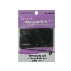  4 Yd. Black Stretch Bead Cord jpseenterprises 