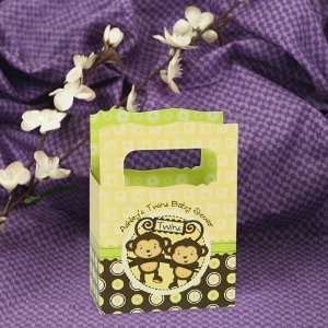   Monkeys Neutral   Mini Personalized Baby Shower Favor Boxes: Toys