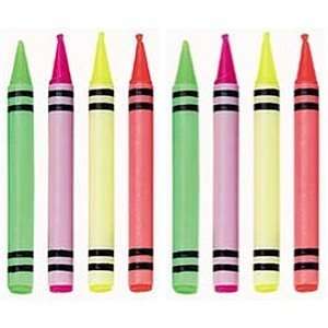  Crayon Cake Candles (pack of 8) 