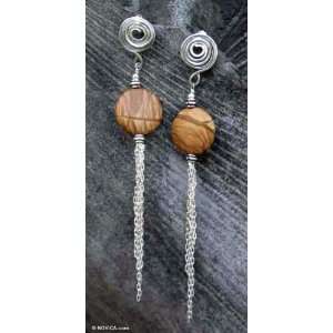  Jasper earrings, Enchanted Forest 0.8 W 4.7 L Jewelry