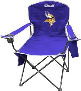 Minnesota Vikings XL Big Boy Folding Cooler Chair Coleman Tailgate 