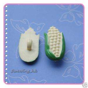 15 Corn Fruit Craft Doll Kid Sew Button Cardmake19mmK74  
