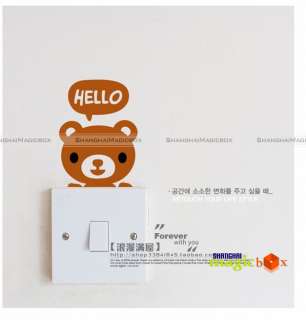 Lovely Cartoom Personality Animal Series Art Switch Wall Switch 