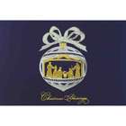   Blessed Ornament   Gold Lined Envelope with White Lining   Blue Ink