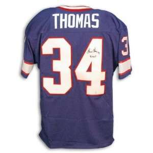 Thurman Thomas Buffalo Bills Blue Throwback Blue Jersey inscribed 91 