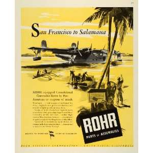  1943 Ad Rohr Aircraft Chula Vista Assemblies Consolidated 