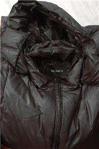 NWOT AUTH Max & Co Slim Cut Hooded Quilted Down Jacket Coat w Belt 