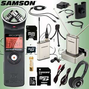 Samson AirLine Air Line Micro Camera Wireless Recording Zoom H1 Audio 