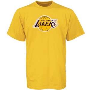   Los Angeles Lakers Gold Better Logo Vintage T shirt: Sports & Outdoors