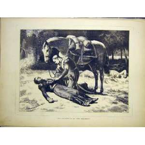   Favorite Regiment Soldier Dead Horse Friend Print 1870
