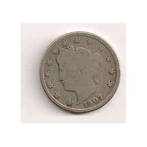    1901 Liberty Nickel in 2x2 plastic coin flip #1064 