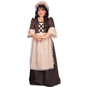  Colonial Girl Costume (Girl Small 4 6): Toys & Games