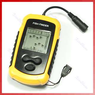 100m Portable Sonar Sensor Fish Finder Alarm Transducer  
