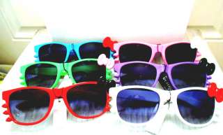   Sunglasses Bow and Whiskers Asst Frame Colors Dark Gradient Lenses