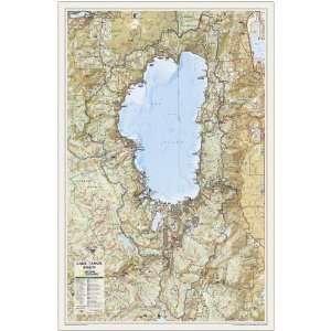  National Geographic Lake Tahoe Basin Map