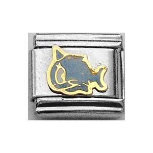   Clearly Charming Fish Water Marine Animal Theme Italian Charm: Jewelry