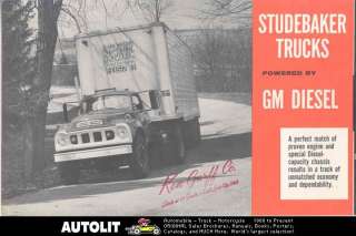 1961 Studebaker 6E45 2 Ton Diesel Truck Brochure  