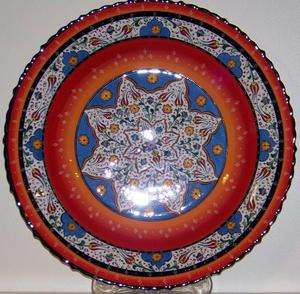 16 Handpainted & Handmade Turkish China/Ceramic Iznik Plate  