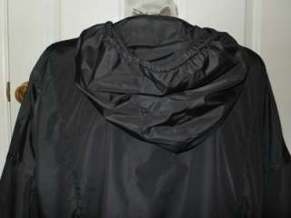 Tory Burch Black Rover Taffeta Jacket Hood $350 NWT L  