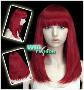 Medium Dark Red Hair Wig DB47  