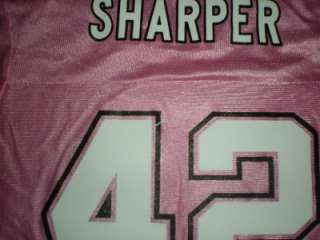 NEW IRREGULAR Darren Sharper #42 New Orleans Saints WOMENS Small Pink 