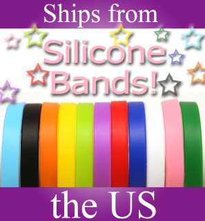   Many Colors Silicone Bands, Rubber Wristbands, Wrist Bands, Bracelets