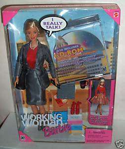 RARE NIB Working Woman Barbie w/CD Rom  