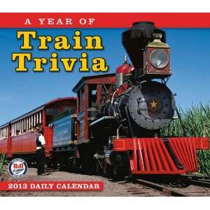  Year of Train Trivia 2013 Daily Box Calendar Office 