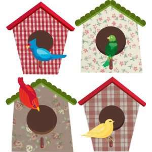  Jolees Boutique Parcel Dimensional Stickers, Bird Houses 