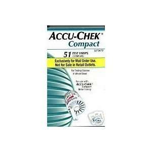  ACCU CHEK COMPACT TEST STRIPS   51 TOTAL STRIPS   NEW 