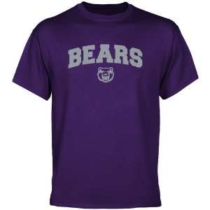  Central Arkansas Bears Purple Logo Arch T shirt Sports 