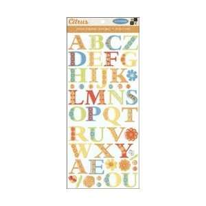  Citrus Epoxy Glitter Alphabet Stickers Arts, Crafts 