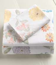 280 Thread Count Pima Cotton Percale Sheet, Flat Floral