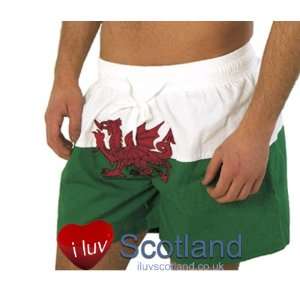  Boxer Shorts Welsh Flag White green Patio, Lawn & Garden