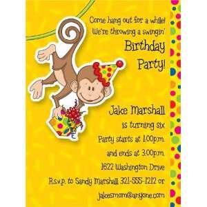  Swingin Monkey Wigglers Party Invitations Toys & Games
