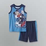 Disney Toddler Boys Mickey Mouse Mesh Tank & Shorts 