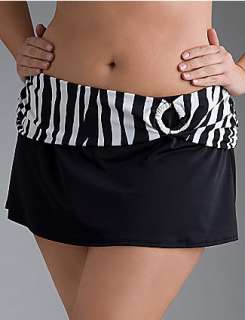 Black and zebra print swim skirt in sizes 14   26  Cacique Intimates